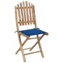 Folding garden chairs 2 units bamboo with cushions by vidaXL, Garden chairs - Ref: Foro24-3063991, Price: 100,09 €, Discount: %