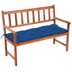 Garden bench with cushion solid acacia wood 120 cm by vidaXL, garden benches - Ref: Foro24-3063793, Price: 185,99 €, Discount: %