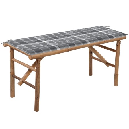 Folding garden bench with bamboo cushion 118 cm by vidaXL, garden benches - Ref: Foro24-3063863, Price: 82,79 €, Discount: %