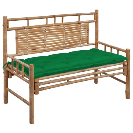 Garden bench with bamboo cushion 120 cm by vidaXL, garden benches - Ref: Foro24-3063896, Price: 122,96 €, Discount: %