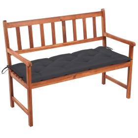 Solid acacia wood garden bench with cushion 120 cm by vidaXL, garden benches - Ref: Foro24-3063783, Price: 176,99 €, Discount: %