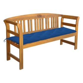 Garden bench with cushion solid acacia wood 157 cm by vidaXL, garden benches - Ref: Foro24-3064291, Price: 176,99 €, Discount: %