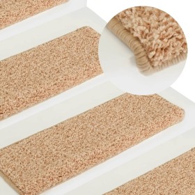 Stair tread mats 15 pcs gold 65x21x4 cm by vidaXL, Stair mats - Ref: Foro24-326202, Price: 79,55 €, Discount: %