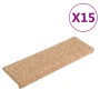 Stair tread mats 15 pcs gold 65x21x4 cm by vidaXL, Stair mats - Ref: Foro24-326202, Price: 79,52 €, Discount: %