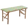 Folding garden bench with bamboo cushion 118 cm by vidaXL, garden benches - Ref: Foro24-3063861, Price: 72,99 €, Discount: %