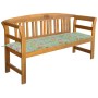 Garden bench with cushion solid acacia wood 157 cm by vidaXL, garden benches - Ref: Foro24-3064278, Price: 175,99 €, Discount: %