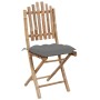 Folding garden chairs with cushions, 2 units bamboo by vidaXL, Garden chairs - Ref: Foro24-3064003, Price: 96,99 €, Discount: %