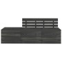 Garden pallet furniture 3 pcs solid dark gray pine wood by vidaXL, Garden sets - Ref: Foro24-3063737, Price: 176,99 €, Discou...