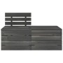 Garden pallet furniture 3 pcs solid dark gray pine wood by vidaXL, Garden sets - Ref: Foro24-3063737, Price: 176,99 €, Discou...