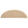 Alfombrilla autoadhesiva escalera sisal 15 uds beige 56x17x3 cm de vidaXL, Alfombrillas para escalones - Ref: Foro24-326868, ...