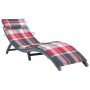 Sun lounger with solid acacia wood frame and gray cushion by vidaXL, Loungers - Ref: Foro24-3064057, Price: 142,30 €, Discoun...