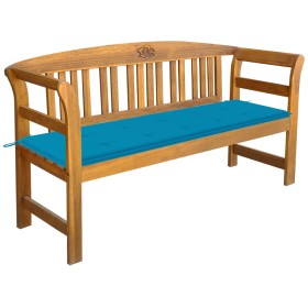 Garden bench with cushion solid acacia wood 157 cm by vidaXL, garden benches - Ref: Foro24-3064270, Price: 173,99 €, Discount: %