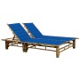 Bamboo lounger with cushions for 2 people by vidaXL, Loungers - Ref: Foro24-3063955, Price: 308,10 €, Discount: %