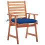 Garden dining chairs 2 units solid acacia wood and cushions by vidaXL, Garden chairs - Ref: Foro24-3064345, Price: 131,15 €, ...