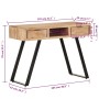 Escritorio madera maciza acacia con borde natural 107x45x79 cm de vidaXL, Escritorios - Ref: Foro24-323523, Precio: 270,29 €,...