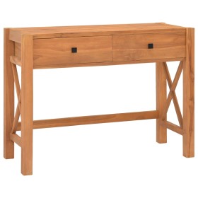 Desk with 2 teak wood drawers 100x40x75 cm by vidaXL, Desks - Ref: Foro24-325264, Price: 166,71 €, Discount: %