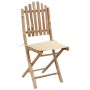 Folding garden chairs 2 units bamboo with cushions by vidaXL, Garden chairs - Ref: Foro24-3063989, Price: 112,40 €, Discount: %