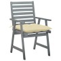 Garden dining chairs 3 units solid acacia wood and cushions by vidaXL, Garden chairs - Ref: Foro24-3064445, Price: 285,03 €, ...