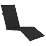 Garden lounger with footrest and cushion in solid acacia wood by vidaXL, Loungers - Ref: Foro24-3064021, Price: 140,34 €, Dis...