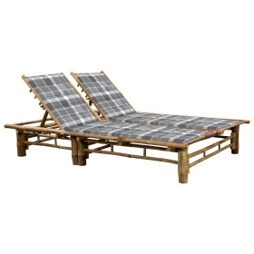 Bamboo lounger with cushions for 2 people by vidaXL, Loungers - Ref: Foro24-3063959, Price: 310,99 €, Discount: %