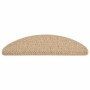 Selbstklebende Sisal-Stufenmatte 15 Stück Sand 65x21x4 cm von vidaXL, Treppenmatten - Ref: Foro24-326879, Preis: 108,99 €, Ra...