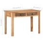 Recycled solid wood desk 110x50x75 cm by vidaXL, Desks - Ref: Foro24-320385, Price: 225,36 €, Discount: %