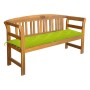 Garden bench with cushion solid acacia wood 157 cm by vidaXL, garden benches - Ref: Foro24-3064292, Price: 194,81 €, Discount: %