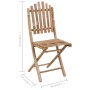 Folding garden chairs 2 units bamboo with cushions by vidaXL, Garden chairs - Ref: Foro24-3063988, Price: 112,64 €, Discount: %