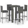 5-piece garden bar furniture set and gray synthetic rattan cushions by vidaXL, Garden sets - Ref: Foro24-3064795, Price: 372,...