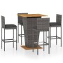 5-piece garden bar furniture set and gray PE rattan cushions by vidaXL, Garden sets - Ref: Foro24-3064861, Price: 453,97 €, D...