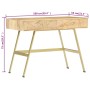 Schreibtisch aus massivem Mangoholz mit Schubladen 100x55x75 cm von vidaXL, Schreibtische - Ref: Foro24-286150, Preis: 137,87...