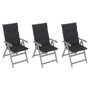 Reclining garden chairs 3 pcs solid acacia wood cushions by vidaXL, Garden chairs - Ref: Foro24-3064743, Price: 240,97 €, Dis...