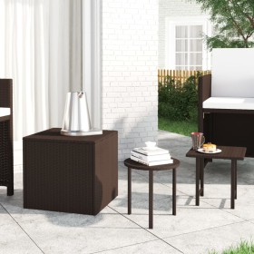 3-piece brown synthetic rattan side table set by vidaXL, Side tables - Ref: Foro24-319387, Price: 41,01 €, Discount: %