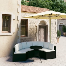 5-piece garden sofa set and black synthetic rattan cushions by vidaXL, Garden sets - Ref: Foro24-3064905, Price: 393,99 €, Di...