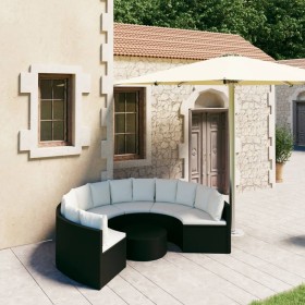 7-piece garden sofa set and black synthetic rattan cushions by vidaXL, Garden sets - Ref: Foro24-3064892, Price: 550,99 €, Di...