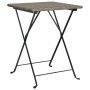 Gray synthetic rattan folding cafe table 55x54x71 cm by vidaXL, Garden tables - Ref: Foro24-319985, Price: 77,99 €, Discount: %