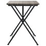 Gray synthetic rattan folding cafe table 55x54x71 cm by vidaXL, Garden tables - Ref: Foro24-319985, Price: 77,99 €, Discount: %