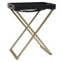 Mesa plegable MDF dorado y negro 48x34x61 cm de vidaXL, Mesas auxiliares - Ref: Foro24-331659, Precio: 57,96 €, Descuento: %