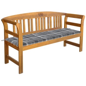 Solid acacia wood garden bench with cushion, 157 cm by vidaXL, garden benches - Ref: Foro24-3064280, Price: 187,99 €, Discoun...