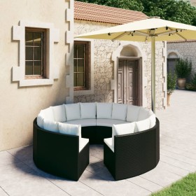 8-piece garden sofa set and black synthetic rattan cushions by vidaXL, Garden sets - Ref: Foro24-3064902, Price: 708,70 €, Di...