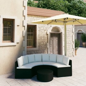 5-piece garden sofa set and black synthetic rattan cushions by vidaXL, Garden sets - Ref: Foro24-3064908, Price: 398,99 €, Di...