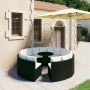 9-piece garden sofa set with black synthetic rattan cushions by vidaXL, Garden sets - Ref: Foro24-3064897, Price: 774,58 €, D...