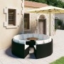 9-piece garden sofa set and black synthetic rattan cushions by vidaXL, Garden sets - Ref: Foro24-3064896, Price: 777,03 €, Di...