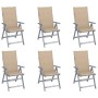 Reclining garden chairs and 6 solid acacia wood cushions by vidaXL, Garden chairs - Ref: Foro24-3065320, Price: 411,84 €, Dis...