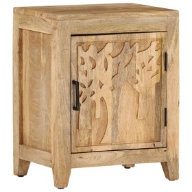 Mesita de noche de madera maciza de mango 40x30x50 cm de vidaXL, Mesitas de noche - Ref: Foro24-320811, Precio: 135,08 €, Des...