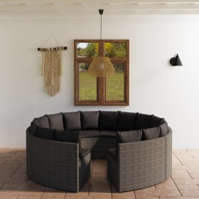 8-piece garden sofa set and gray synthetic rattan cushions by vidaXL, Garden sets - Ref: Foro24-3064903, Price: 868,21 €, Dis...