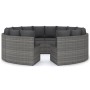 8-teiliges Gartensofa-Set und graue synthetische Rattankissen von vidaXL, Gartensets - Ref: Foro24-3064903, Preis: 868,21 €, ...