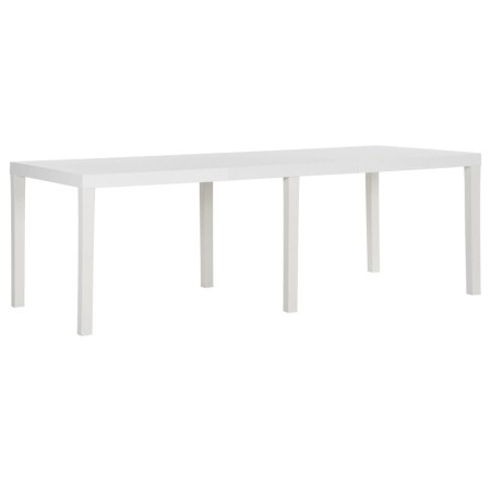 Mesa de jardín PP blanco 220x90x72 cm de vidaXL, Mesas de jardín - Ref: Foro24-317732, Precio: 158,99 €, Descuento: %