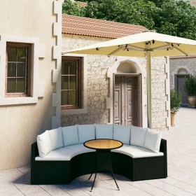 5-piece garden sofa set with black synthetic rattan cushions by vidaXL, Garden sets - Ref: Foro24-3064904, Price: 396,99 €, D...