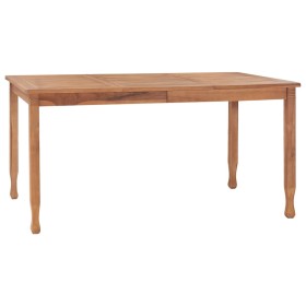 Garden dining table solid teak wood 150x90x75 cm by vidaXL, Garden tables - Ref: Foro24-315465, Price: 241,93 €, Discount: %